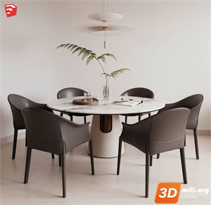 Dining Table Set Skp Files
